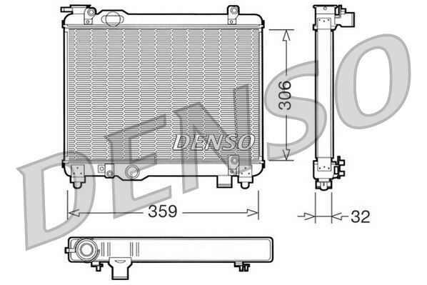 RADİATOR. ENGİNE COOLİNG FIAT PANDA 80-04