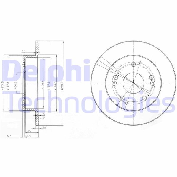 FREN DİSKİ ÇİFTLİ PAKET . DELİKSİZ ARKA HONDA CIVIC 06/2001 06/2006