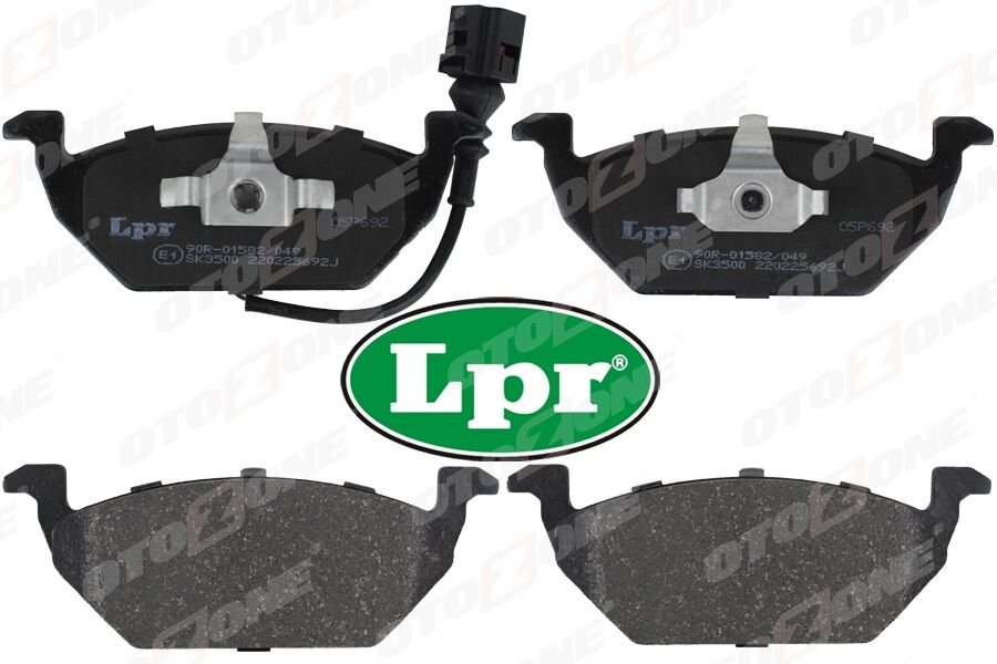 ÖN BALATA FİŞLİ KÜÇÜK GOLF4-GOLF5-JETTA-BORA-POLO-A3-LEON 97 GDB1386