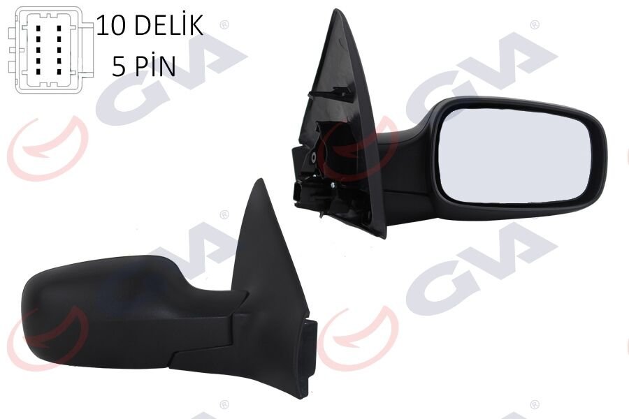 DIŞ DİKİZ AYNASI SAĞ MEGANE 02 ELEKTRİKLİ ISITMALI SENSÖRLÜ KONVEKS 5 FİŞ VM-138EHSR