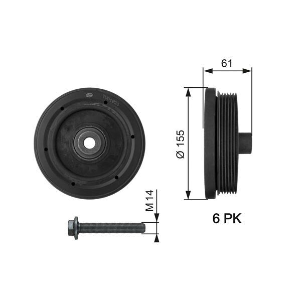 KRANK KASNAGI CONNECT 1.8TDCI 75PS-90PS 02 13 FOCUS II 1.8TDCI 98 04 MONDEO IV S MAX GALAXY 1.8TDCI 07