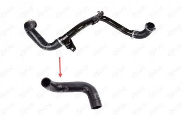 TURBO INTERCOLL HORTUMU METAL BORU HARIC FOCUS II 04 11 C MAX 1.6TDCI 90PS-110PS VOLVO C30 06 12 S40 II 06 12 V50 05 12 1.6D D4164T BUYUK HORTUM