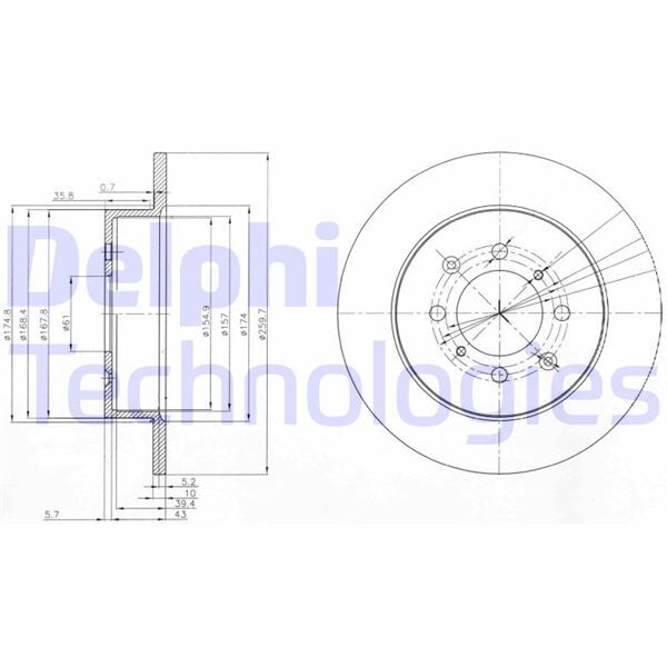 FREN DİSKİ ÇİFTLİ PAKET . DELİKSİZ ARKA HONDA // ROVER GROUP; CIVIC // MG ZR. MG ZS 01/1999