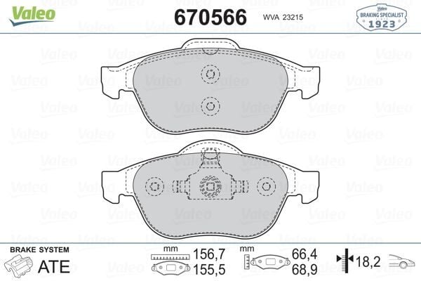 ÖN FREN BALATASI RENAULT LAGUNA II 01 05 LAGUNA III 07 15 MEGANE II 02