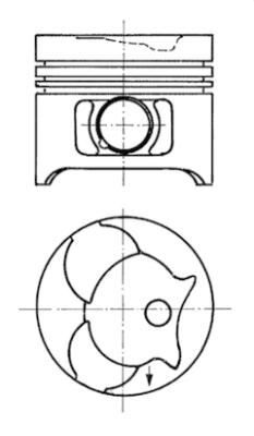 PISTON SEGMAN STD 89.00mm MERCEDES OM601 OM602 OM661 OM662 W461 W638 B901 B903