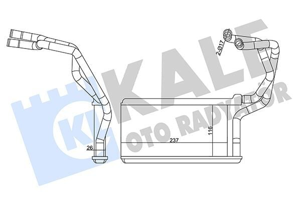 KALORİFER RADYATÖRÜ MITSUBISHI L200 2.5L 4D56T DI-D CR 4X2 4X4 KA4T KB4T 07-14 - ALEMİNYUM