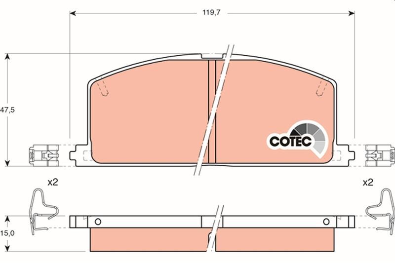 ÖN BALATA COROLLA-CAMRY-CORNA-CARİNA 95