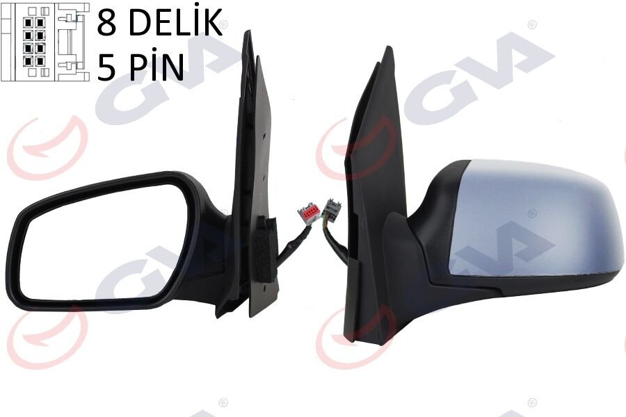 DIŞ DİKİZ AYNASI SOL FIESTA 06 08 ELEKTRİKLİ ISITMALI ASTARLI KONVEKS 5 FİŞ VM-6312EHPL