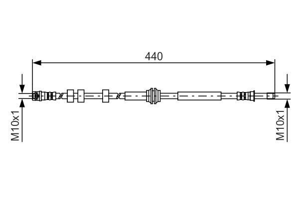 FREN HORTUMU; ARKA. 440.00 MM