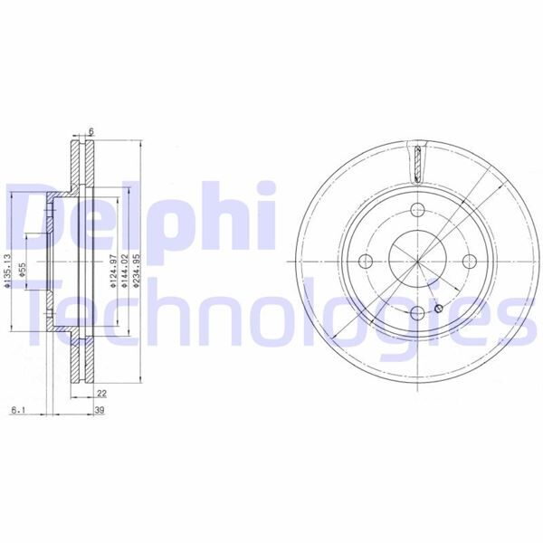 FREN DİSKİ ÇİFTLİ PAKET . DELİKLİ ÖN MAZDA 323. DEMIO 01/1989 04/2003