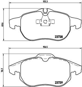 ÖN FREN BALATASI ASTRA H 05 10 VECTRA C 08.02 ZAFIRA B 05 10 SAAB 9.3 02 CROMA 06.05