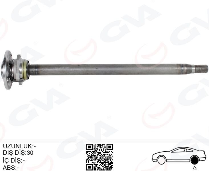 AKS MILI ARKA SAG KALIN UZUN 892mm MERCEDES SPRINTER B906 . VW CRAFTER 30-35-50 Z:29-30 PORYALI