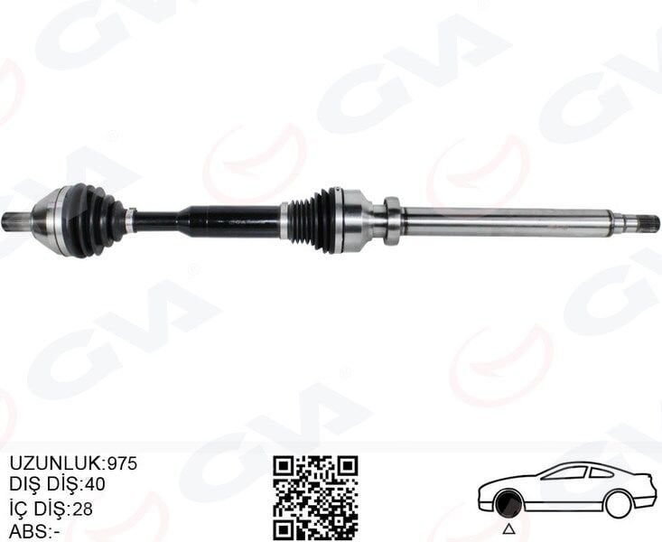 ÖN AKS KOMPLE SAG VOLVO XC60 I 10 15 D3-D4-T5-T6 XC60 II 15 D4 OTOMATİK ŞANZIMAN 8 VİTES