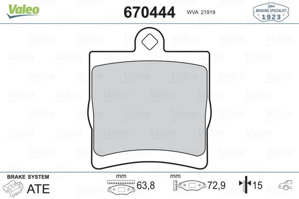 FREN BALATASI ARKA MERCEDES W203 CL203 C209 W210 R171