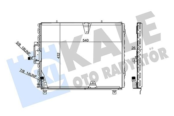 KLIMA RADYATORU MERCEDES W124 S124 C124