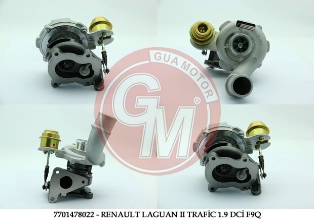 TURBO ŞARJ RENAULT LAGUAN II TRAFİC II MASTER II1.9 DCİ F9Q