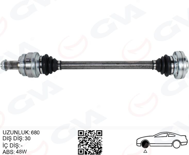 KOMPLE AKS ARKA SOL BMW X3 E83 04 680MM