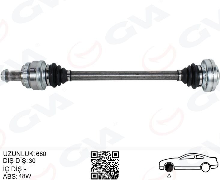 KOMPLE AKS ARKA SOL BMW X3 E83 04 680MM