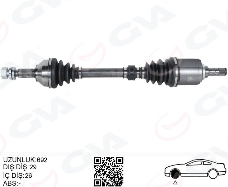 KOMPLE AKS SOL NISSAN QASHQAI 1.5L K9K J10 06-13 MANUEL VİTES