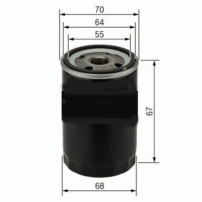 YAĞ FİLTRESİ OPEL AGILA B 1.0L 1.2L / CHEVROLET KALOS. AVEO. MATIZ. SPARK 1.0L 1.2L 03- / SUZUKI SWIFT 90- / ALTO. MARUTTI 86- / DAIHATSU TERIOS 97- / FEROZA. APPLAUSE 88-