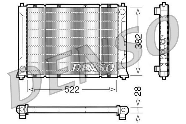 RADİATOR. ENGİNE COOLİNG ROVER 200 RF 95-00