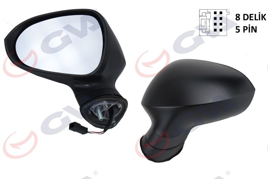 DIŞ DİKİZ AYNASI SOL IBIZA 08 ELEKTRİKLİ ISITMALI KONVEKS ASTARLI 5 FİŞ VM-364EHPL
