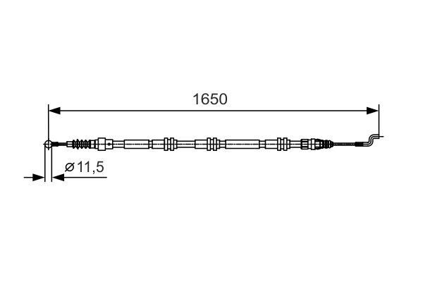 FREN TELİ. 1650 MM