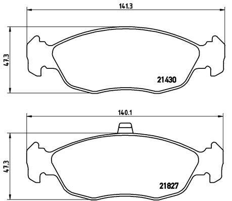 ÖN BALATA FİŞSİZ P306 93-01 XSARA 2.0 16V 97-05 P106-SAXO 1.4-1.6 GDB1322