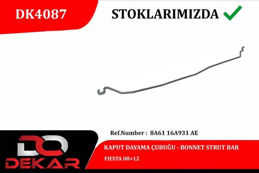 KAPUT DAYAMA ÇUBUĞU FIESTA 08 12
