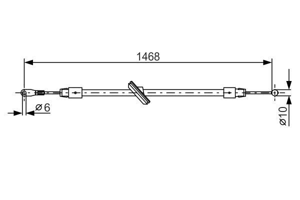 FREN TELİ. 1468 MM
