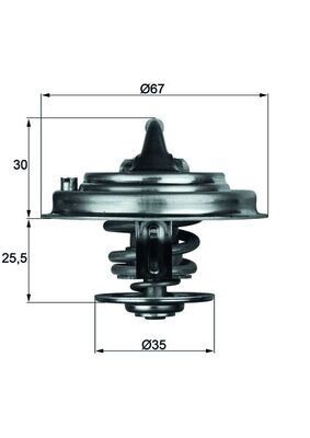 TERMOSTAT VW TOUAREG 7LA. 7L6. 7L7 82C