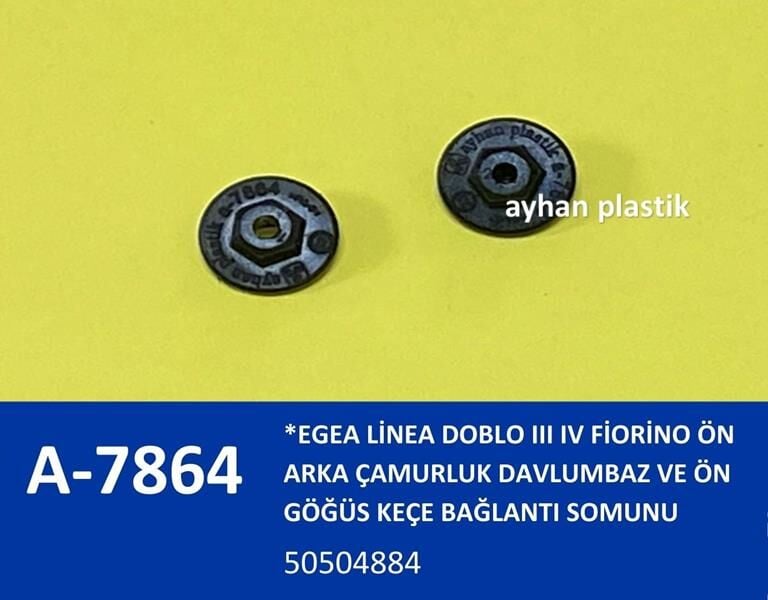 ÖN ARKA ÇAMURLUK DAVLUMBAZ VE ÖN GÖĞÜS KEÇE BAĞLANTI SOMUNU EGEA LİNEA DOBLO III IV FİORİNO