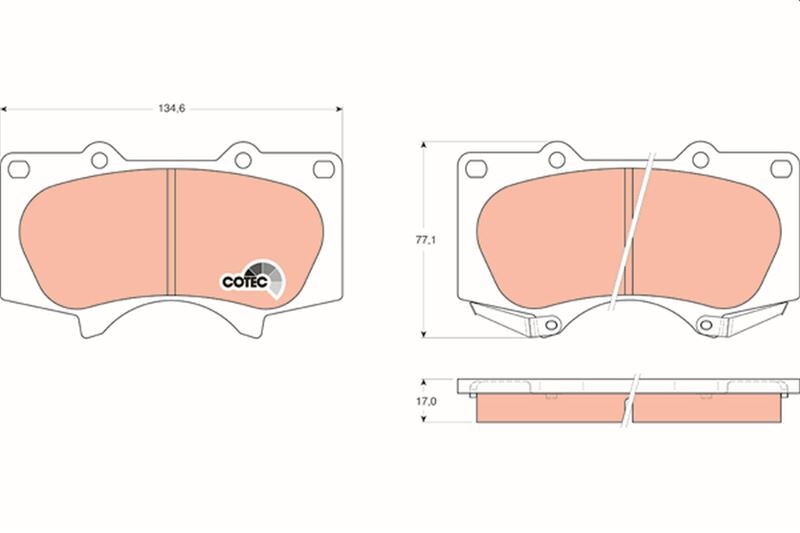ÖN BALATA PAJERO 3.2 3.8 07 10 LAND CRUISER J12 3.0D-4D 4.0 01/03 10