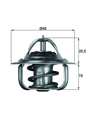 TERMOSTAT FORD FIESTA IV JA . JB 83C