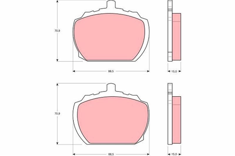 ÖN BALATA TRANSIT 2.0 2.5D P100 65-92