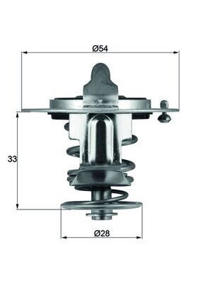 TERMOSTAT NISSAN PICK UP D22 82C