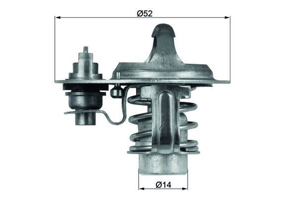 TERMOSTAT 88C ASTRA F-VECTRA A 1.7TDS-CORSA A-B 1.5D-TD-SPORTAGE 97 2.0TD-MAZDA 323-626