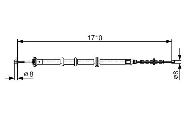 FREN TELİ. 1710 MM