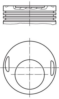 PISTON 89.50MM 0.50 W201 190E W123 200E 2.0İ 82- M102.920/921/961