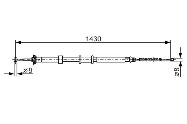 FREN TELİ. 1430 MM