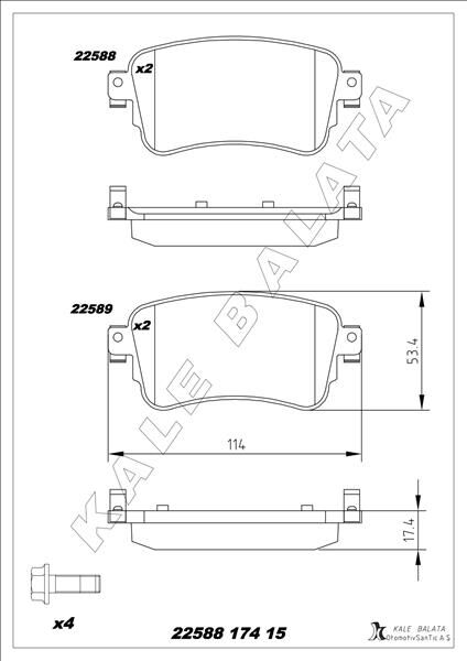 ARKA FREN BALATASI ZAFIRA LIFE 19 VIVARO C 19 JUMPY III 16 EXPERT 16 TOYOTA PROACE 16 290 mm