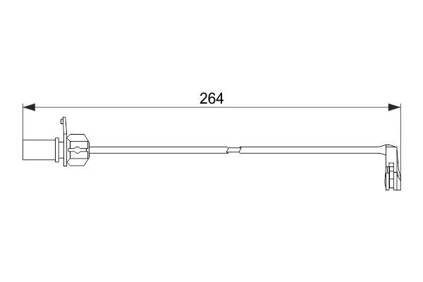 DİSK BALATA İKAZ KABLOSU - ÖN - 264MM