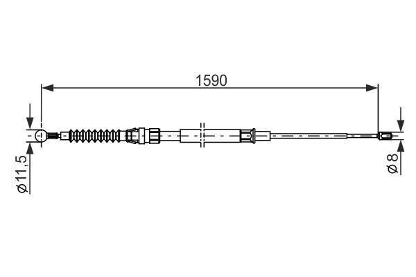 FREN TELİ. 1590 MM