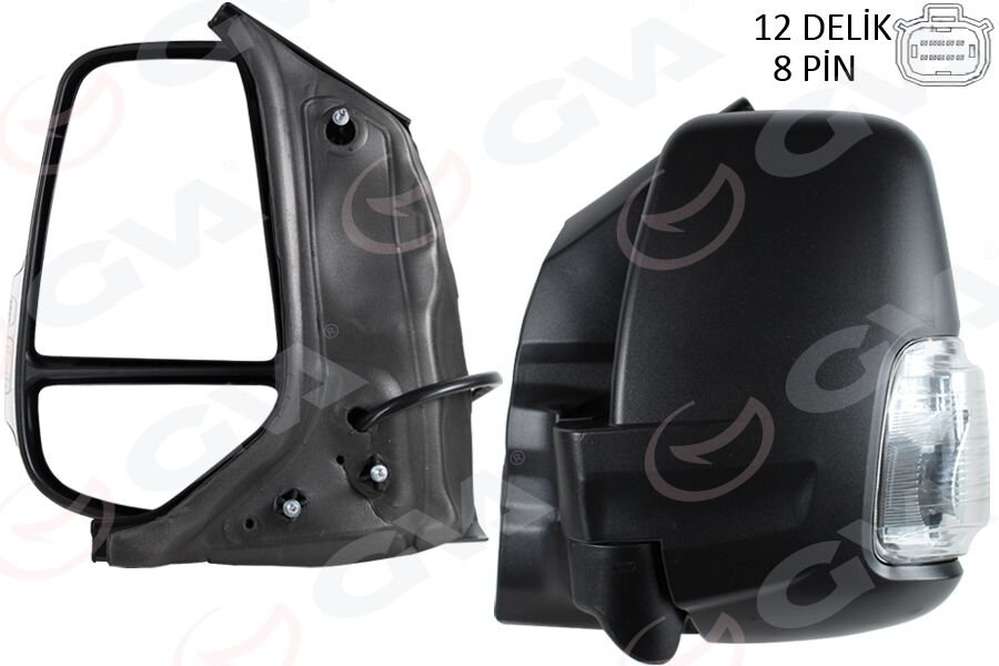 DIS DIKIZ AYNASI OTOMATİK KATLANAN ELEKTİRİKLİ BEYAZ SİNYALLİ REZİSTANSLI AYNA SOL DIS FORD TRANSIT 2019 PIKAP CIFT KABIN