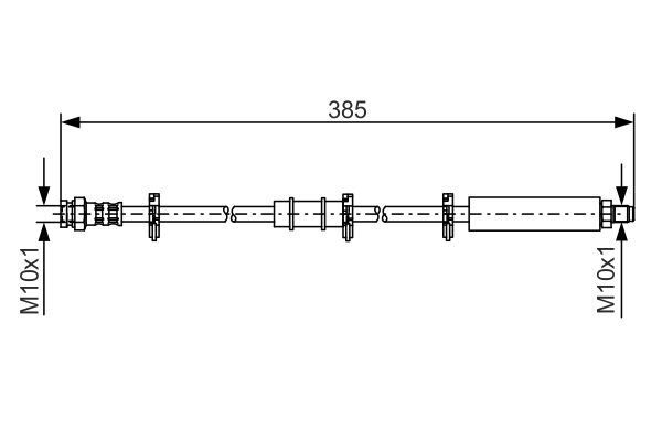 FREN HORTUMU. 385.00 MM