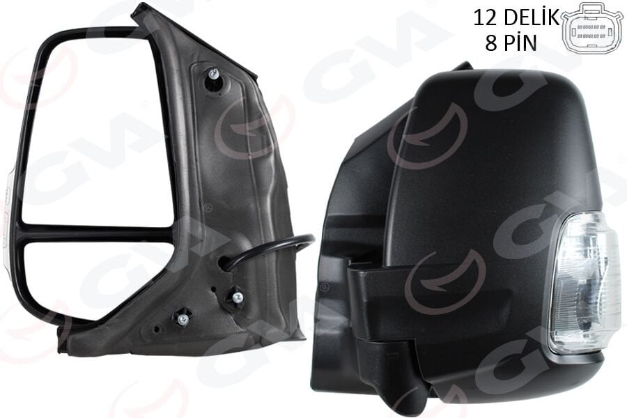 DIS DIKIZ AYNASI ELEKTİRİKLİ BEYAZ SİNYALLİ REZİSTANSLI AYNA SOL FORD TRANSIT 2019