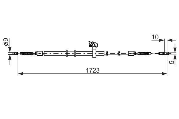 EL FREN TELİ AUDI 80 1.6 91-94 2.0 91-94 2.6-2.8 91-94 1.9T 1390mm/1075mm 3 - 3.3 - 3.5 TON