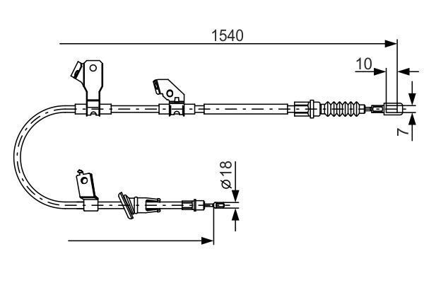 FREN TELİ. 1540 MM