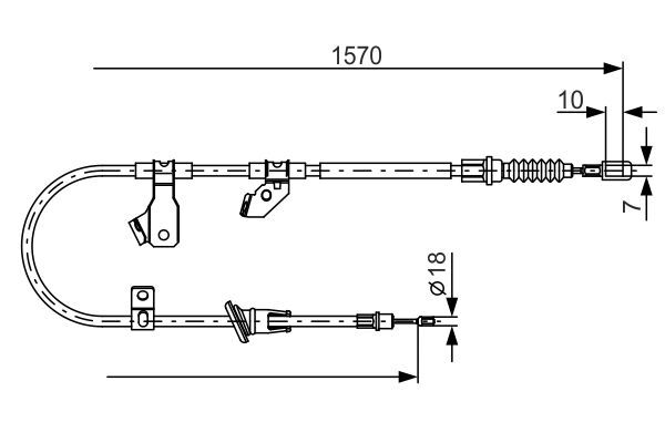 FREN TELİ. 1570 MM