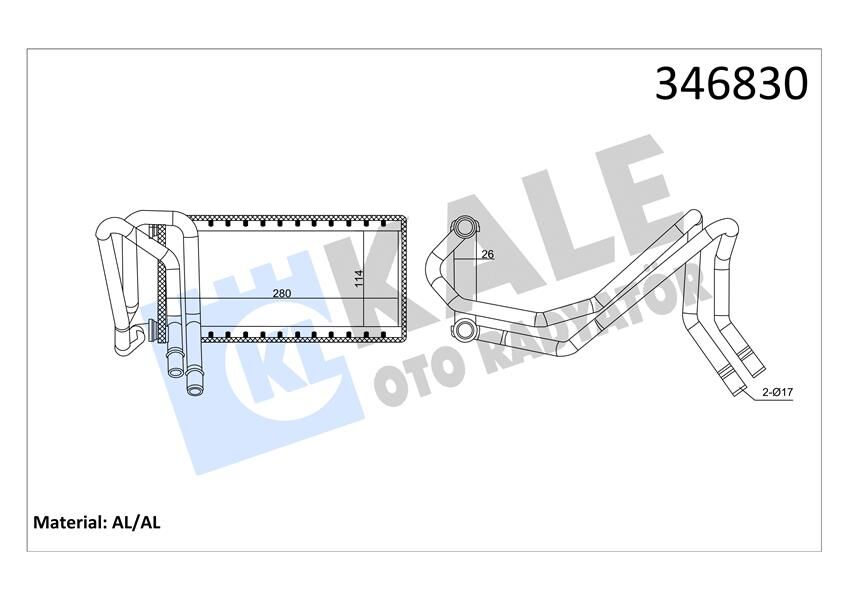 KALORIFER RADYATORU LAND ROVER 276DT 406PN DISCOVERY 3 L319 368DT 428PS R.R SPORT 1 L320 BORULU